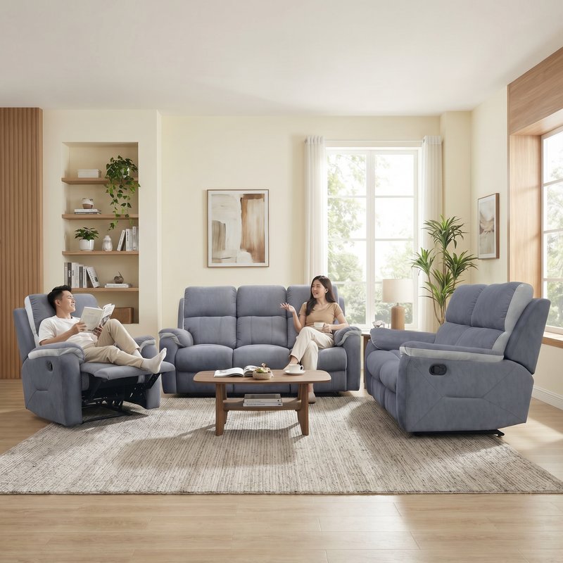 Rozel Furnishing FREE Rocking + Swivel Recliner